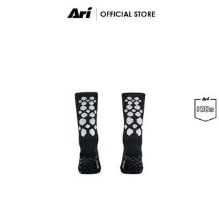 (สินค้าเด็ก) ARI KIDS HEX GRIP CREW SOCKS - ถุงเท้าครึ่งแข้ง เด็ก อาริ HEX GRIP