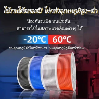 สาย PU สายลม นิวเมติก Pneumatic มี 4mm ถึง 16mm ราคาต่อม้วน มีสีใส สีดำ สีฟ้า สีส้ม ขายจากโรงงาน