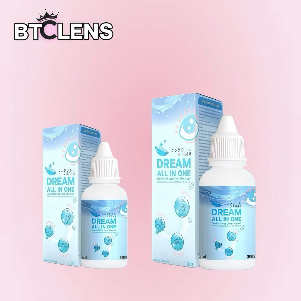 BTCLENS 3 in 1 น้ำยาแช่/ล้าง/หยอด คอนแทคเลนส์ Dream All In One 30 / 60 ml