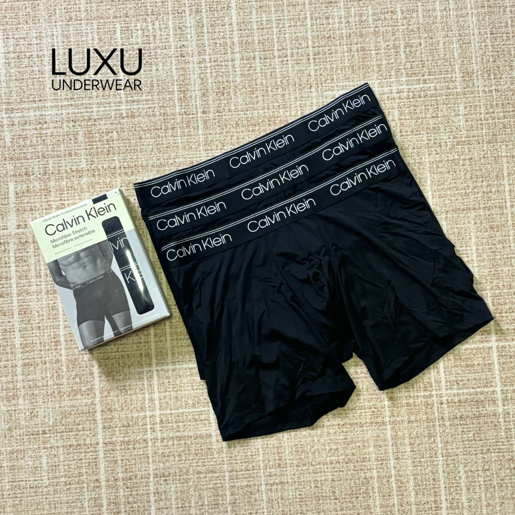 (พร้อมส่ง) CALVIN KLEIN กางเกงในชาย Micro Stretch 3-Pack Boxer Brief ของแท้ 100% ราคา ถูกที่สุด ดีลบีเคเค แกลเลอรีภาพที่ 2