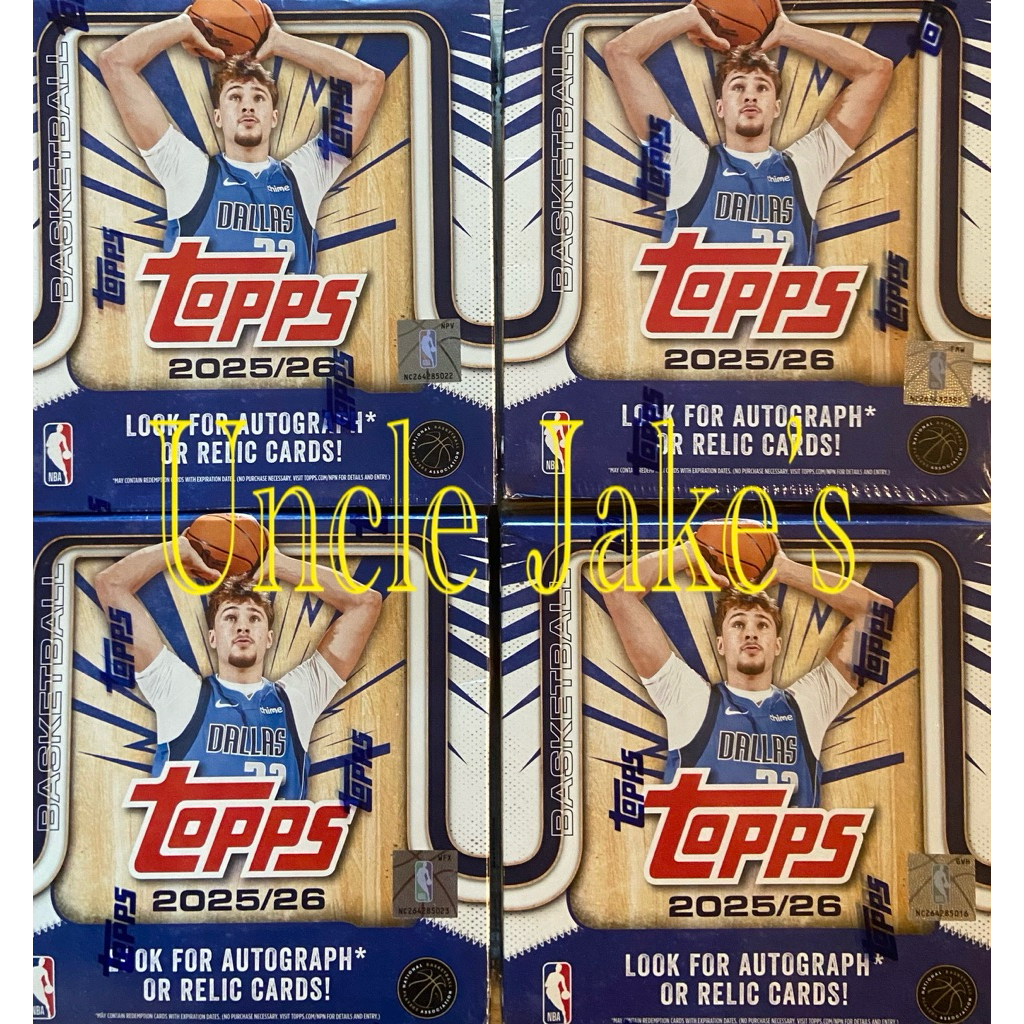 2025-26 Topps NBA Basketball Mega Box (224 Cards)