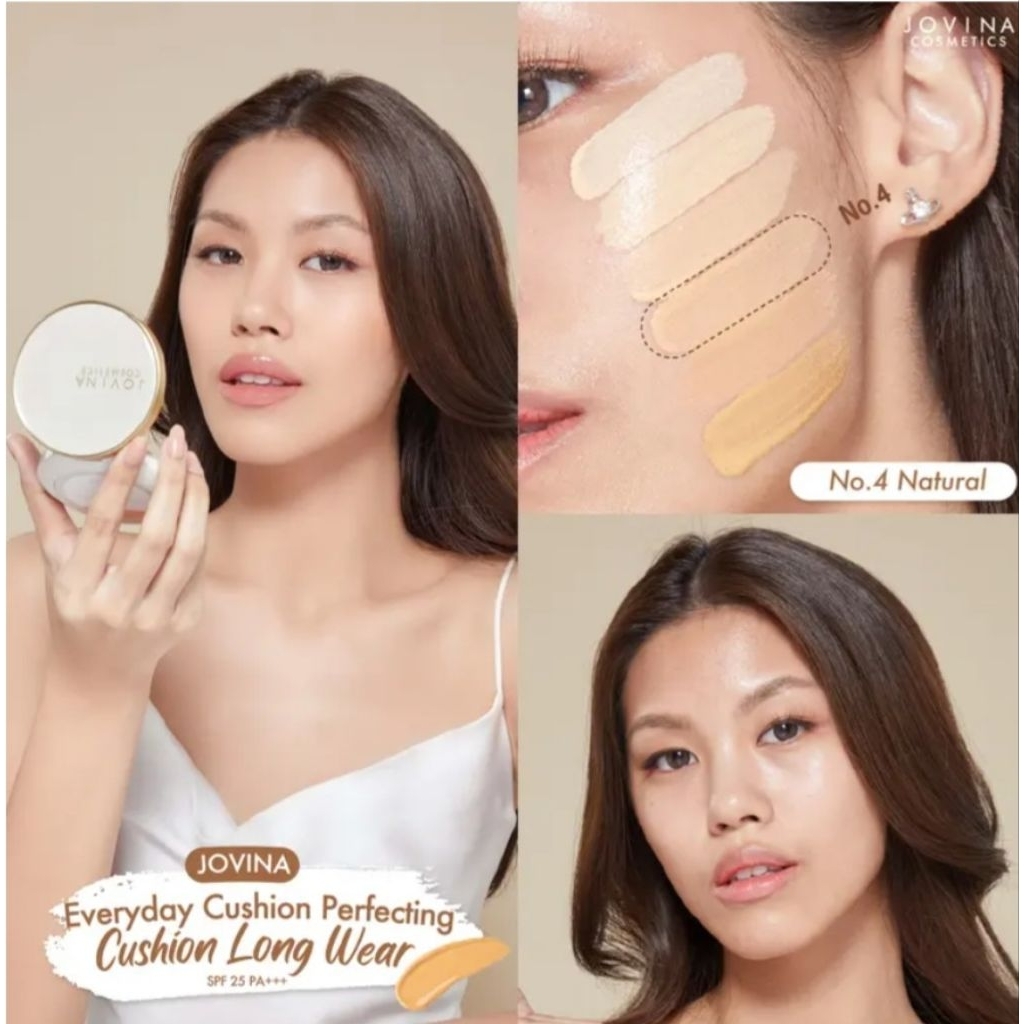 Jovina Everyday Perfecting Cushion Long Wear SPF25 PA+++ คุชชั่นคุมมันตลอดวัน ไม่หยา ไม่เยิ้ม!