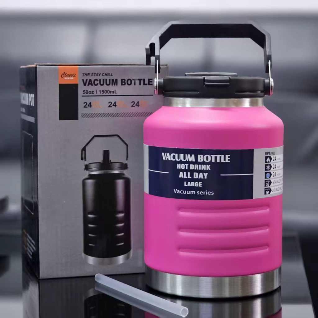 กระติกน้ำแสตนเลส เกรด SUS304 ขนาด 1.5L/1500ML
