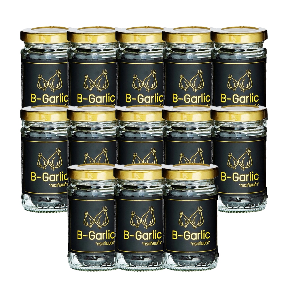 B-Garlic บีการ์ลิค B Garlic " ส่งฟรี เซ็ต 13 ขวด  " กระเทียมดำ รสหวาน ทานง่าย ( 1 ขวด/60 กรัม)