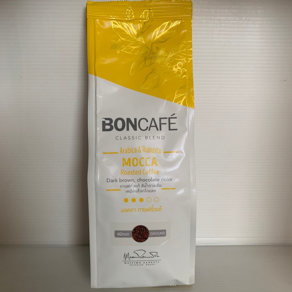 BONCAFE กาแฟคั่วบด บอนกาแฟ มอคค่า (ชนิดบด) ขนาด 250 กรัม