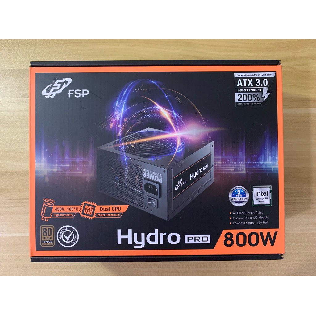 PSU FSP HYDRO PRO 800W 80+ BRONZE ( ประกันเหลือ )