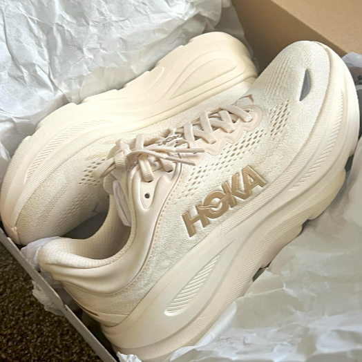 HOKA ONE ONE Bondi 9 Low cut Beige【ของแท้ 100%】