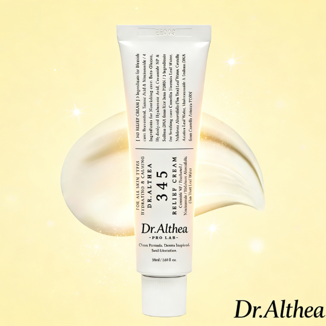 🇰🇷นำเข้าเกาหลี Dr.Althea 345 Relief Cream ครีมฟื้นฟูผิว ปลอบประโลม ลดรอยสิว มี PDRN + Niacinamide Vegan ผิวทุกประเภทใช้ไ