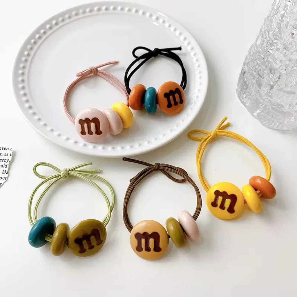 หนังยางรัดผม น่ารัก ลูกอมM&M รหัสY02