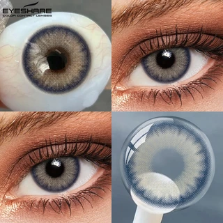 {COD}-Eyeshare 👍บาหลีสีน้ำตาล/สีเทา/สีฟ้า/สีเขียวคอนแทคเลนส์ 1 คู่ 14.2 มม.สีคอนแทคเลนส์ธรรมชาติรายปีเลนส์นุ่ม