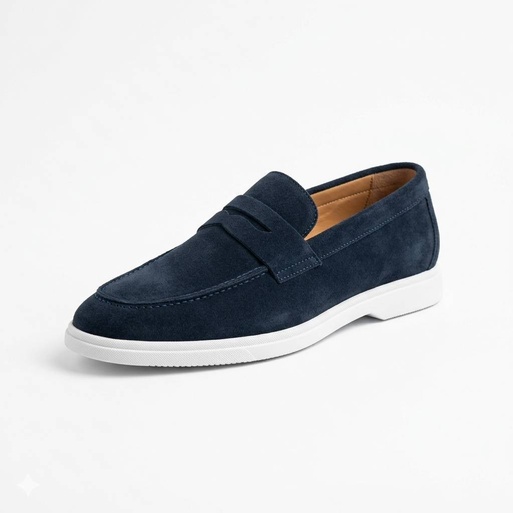 HEAVY SHOES รองเท้าหนังกลับแบบสวมรุ่น PC5201 มี 3 สี