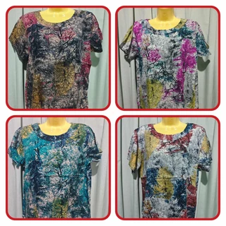 เสื้อคอกลมผ้าสปันจ์ ลายต้นไม้ สีสวย สวมใส่สบาย ไม่ร้อน สั่งวันนี้จัดส่งพรุ่งนี้ค่ะ ถ่ายวีดีโอขณะเปิดสินค้านะค่ะ