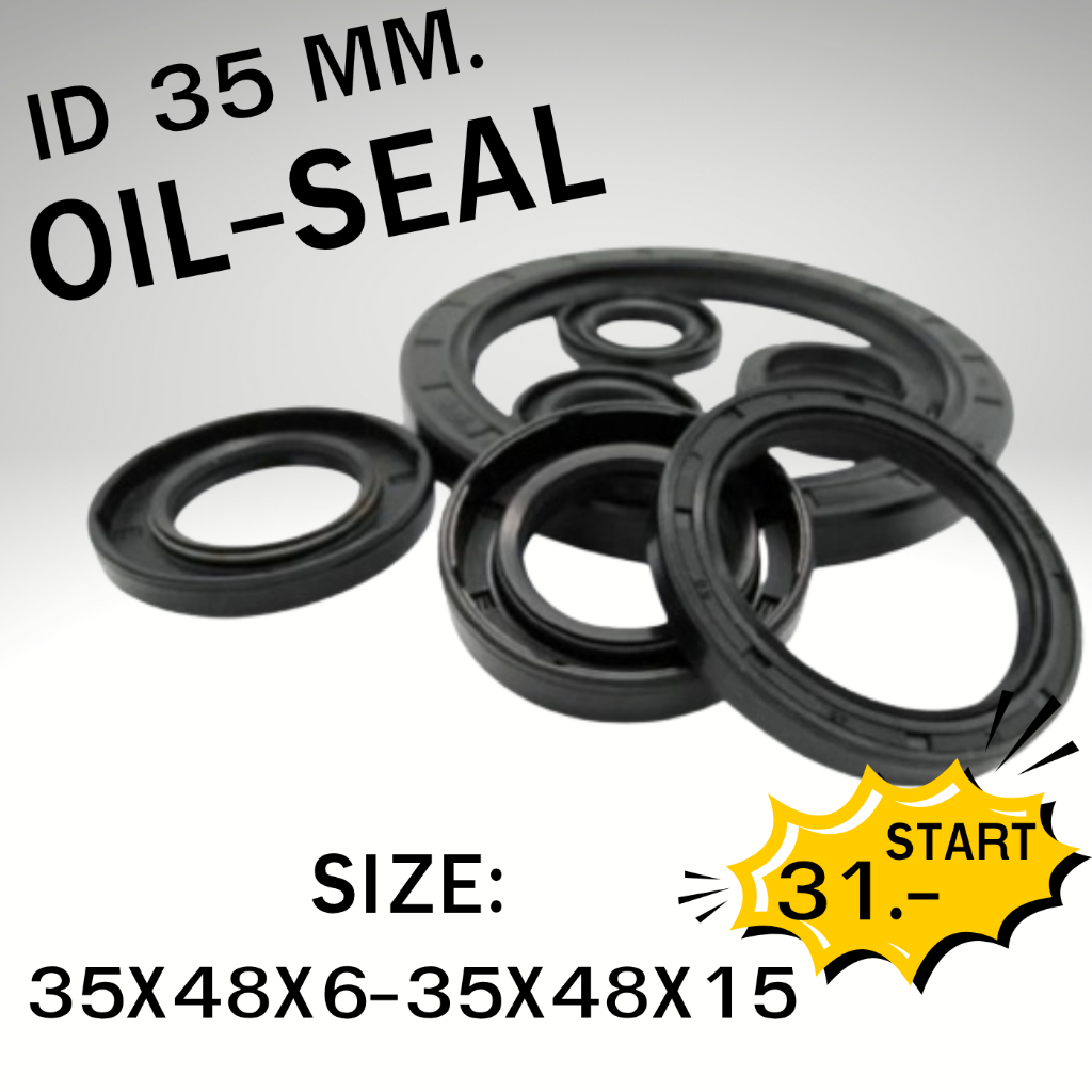 ออยซีล Oil seal TC 35*48*10/ 35*48*11/ 35*48*15/ 35*48*6/ 35*48*7/ 35*48*8/ 35*48*9 SOG ซีลกันนํ้ามั