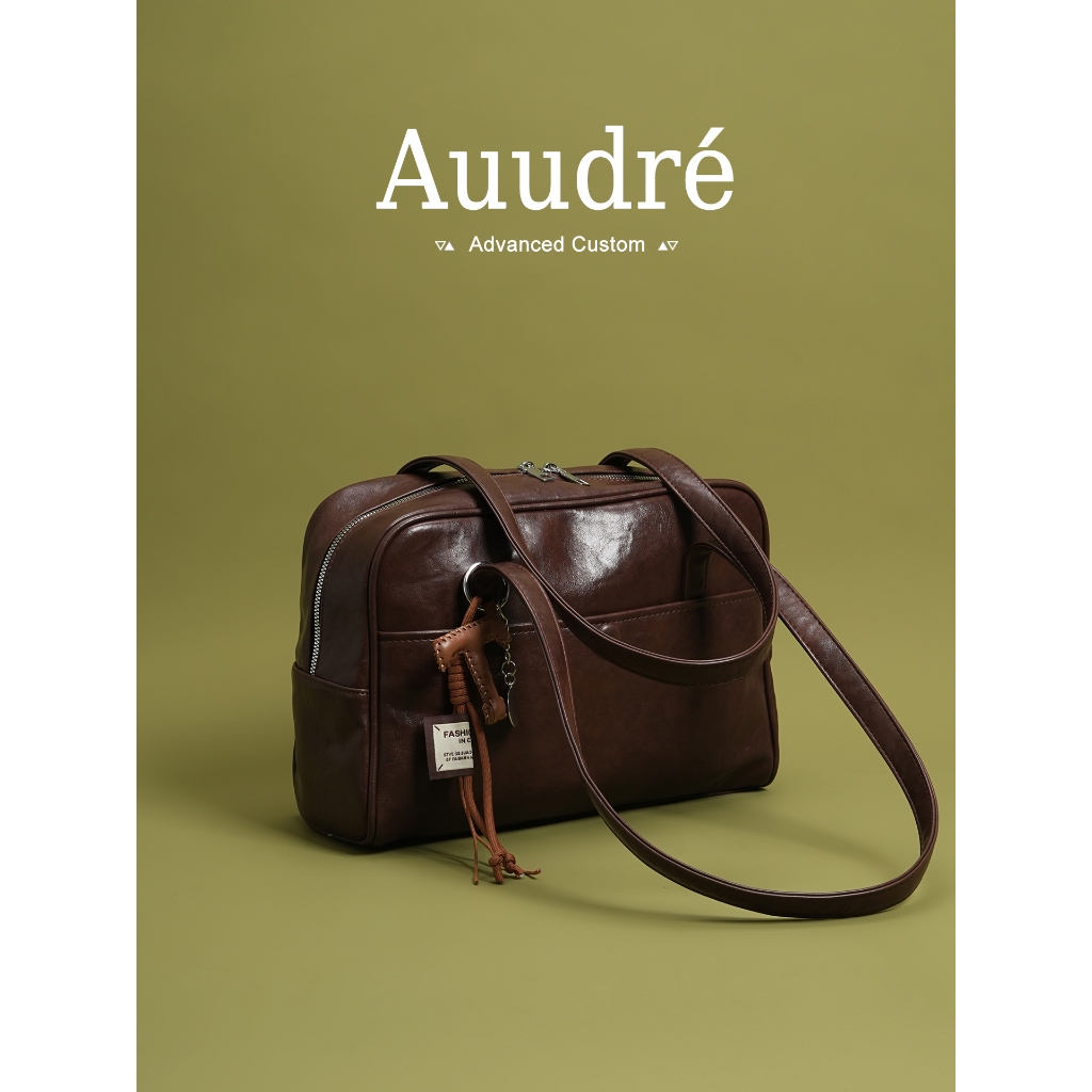 Auure Retro Large-Capacity Commuter Bag Women Fashion One-Shoulder Underarm Bag