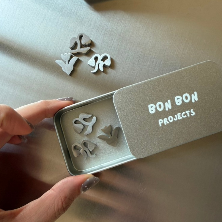 BON BON projects - Blushing tulips sifter weights - ตัวร่อนมัทฉะลายดอกทิวลิป