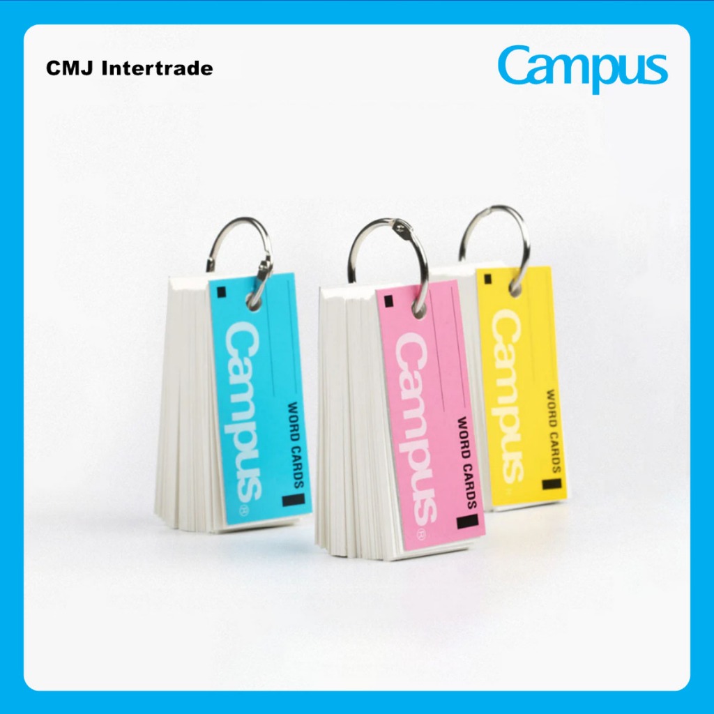 KOKUYO Campus Word Cards แฟลชการ์ด คำศัพท์ การ์ดคำศัพท์ Flash Cards ของแท้นำเข้าจากประเทศญี่ปุ่น [Campus Study Booster]