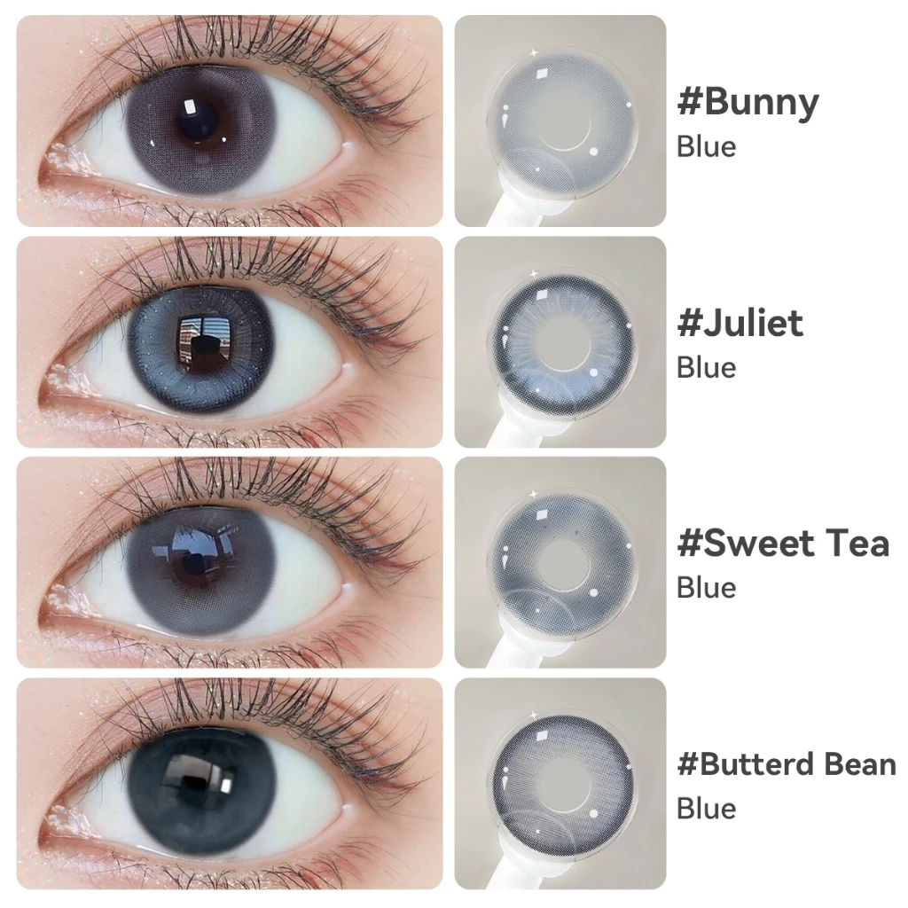Midroo【0°~-600°】💙 Blue series Contact Lens💙 14.2/14.5mm fashion sweet คอนแทคเลนส์สีฟ้า คอนแทคเลนส์สีสัน Monthly