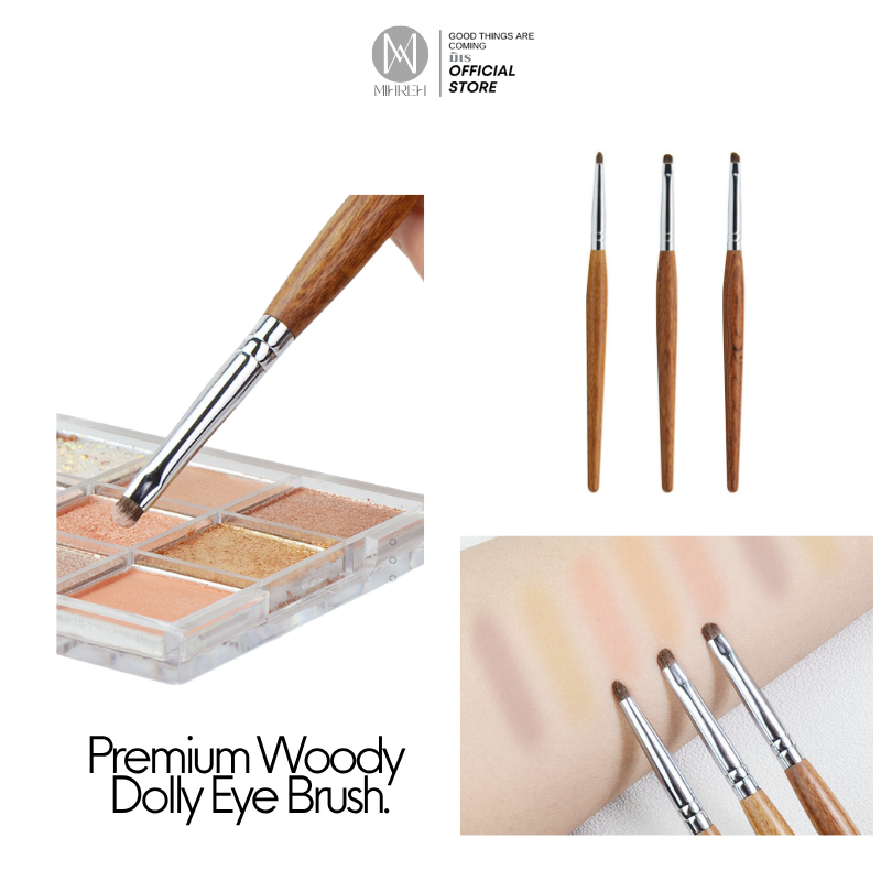 (พร้อมส่ง) Premium Woody Dolly eye brush รูปที่ 2