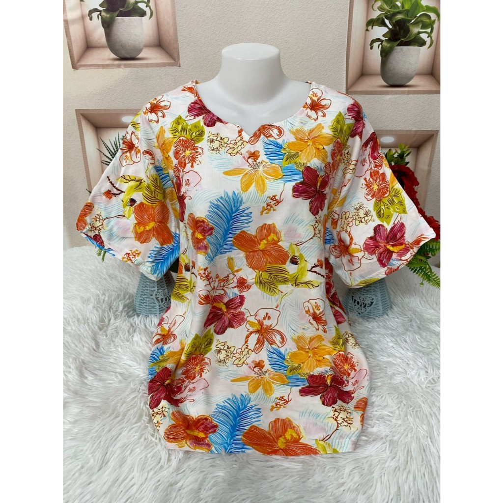 เสื้อสปันสาวอวบ ไซส์ใหญ่ ใส่สบาย คลายร้อน เหมาะกับสงกรานต์และหน้าร้อน