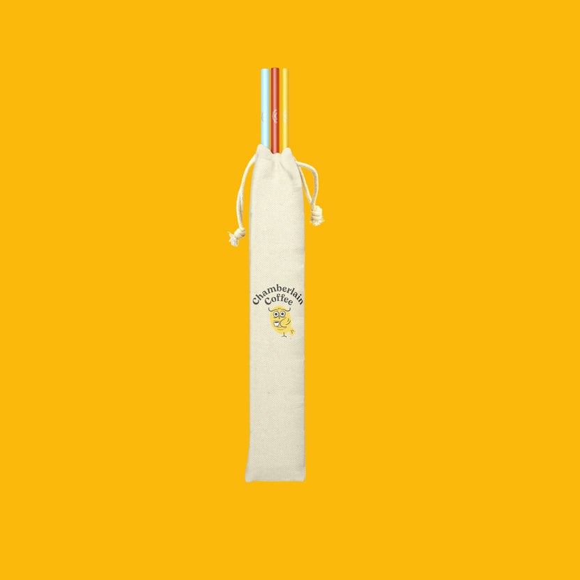 CHAMBERLAIN COFFEE night owl stainless steel straws