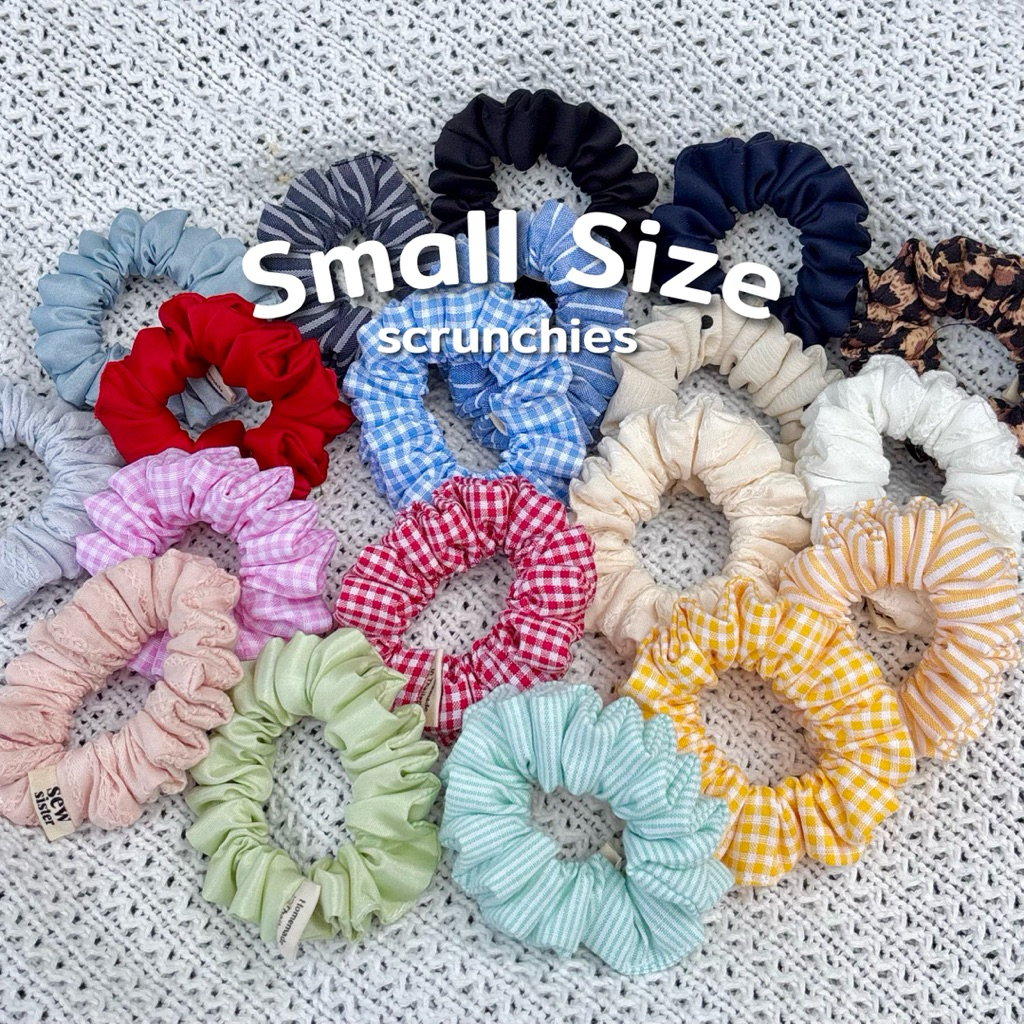 Small Scrunchies รวมยางมัดผม พร้อมส่ง ทนทาน ไม่ย้วยง่าย made in Thailand
