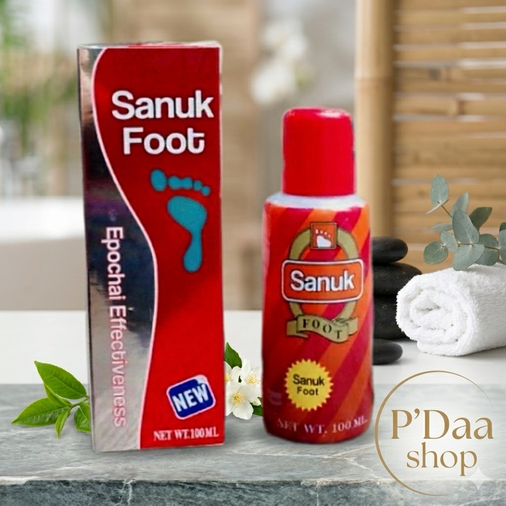 Sanuk Foot โลชั่นแช่เท้า 100 ml ช่วยให้เท้ามีกลิ่นหอม สปาเท้า footspa ลดกลิ่นเท้า ผ่อนคลายและนุ่มขึ้น