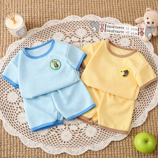 ชุดเสื้อคอกลมเด็ก ชุดเด็กแฟชั่น ลายน่ารัก แบบใหม่ สีสดใส คุณภาพดี รอบเอวยืดได้ พร้อมส่ง