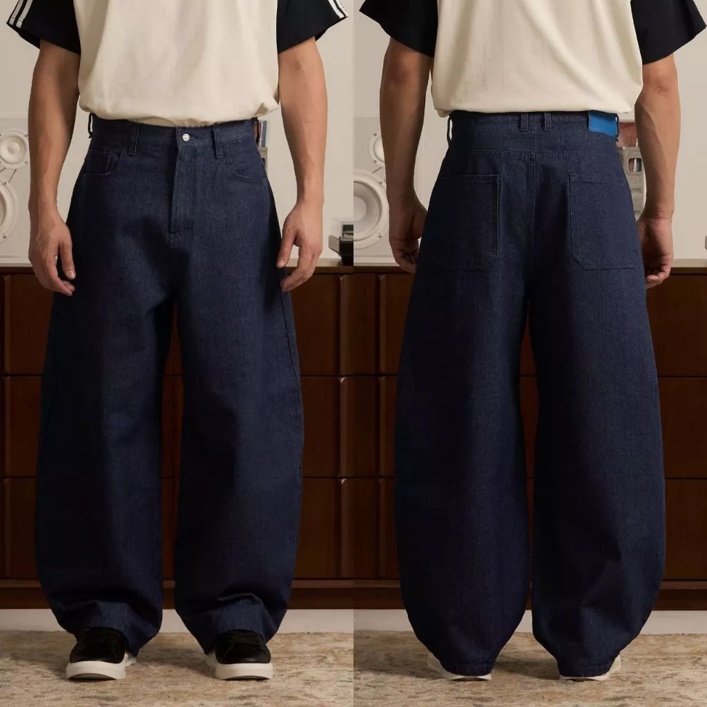 HOMEBOY กางเกงยีนส์ขายาว HB.OG.BARRELS.JEAN ยีนส์ผ้าฝ้าย ใส่ไปทำงานได้