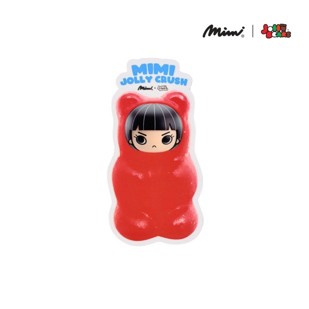 Mimi Sticker Jolly Mimi ( MIMI x Jolly Bears ) สติกเกอร์ไดคัท แดง A9QTRE