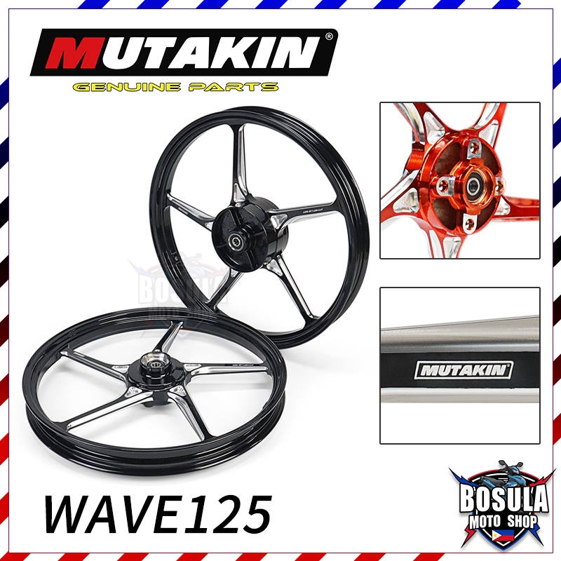 MUTAKIN 511 สำหรับ CNCล้อแม็ก สำหรับเวฟ125 WAVE125 WAVE125R WAVE125S WAVE100S UBOXสินค้าพร้อมส่งในไทย 1.4x1.6-17