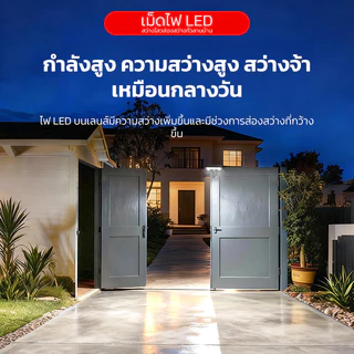 MeeDa 6000W โคมติดผนังโซล่าเซลล์ ส่องไกล 100 ม. แม่เหล็กติดตั้งง่าย พกันน้ำ IP68 กันฝน กันฝุ่น ทนทาน ตกแต่งสวนบ้านส