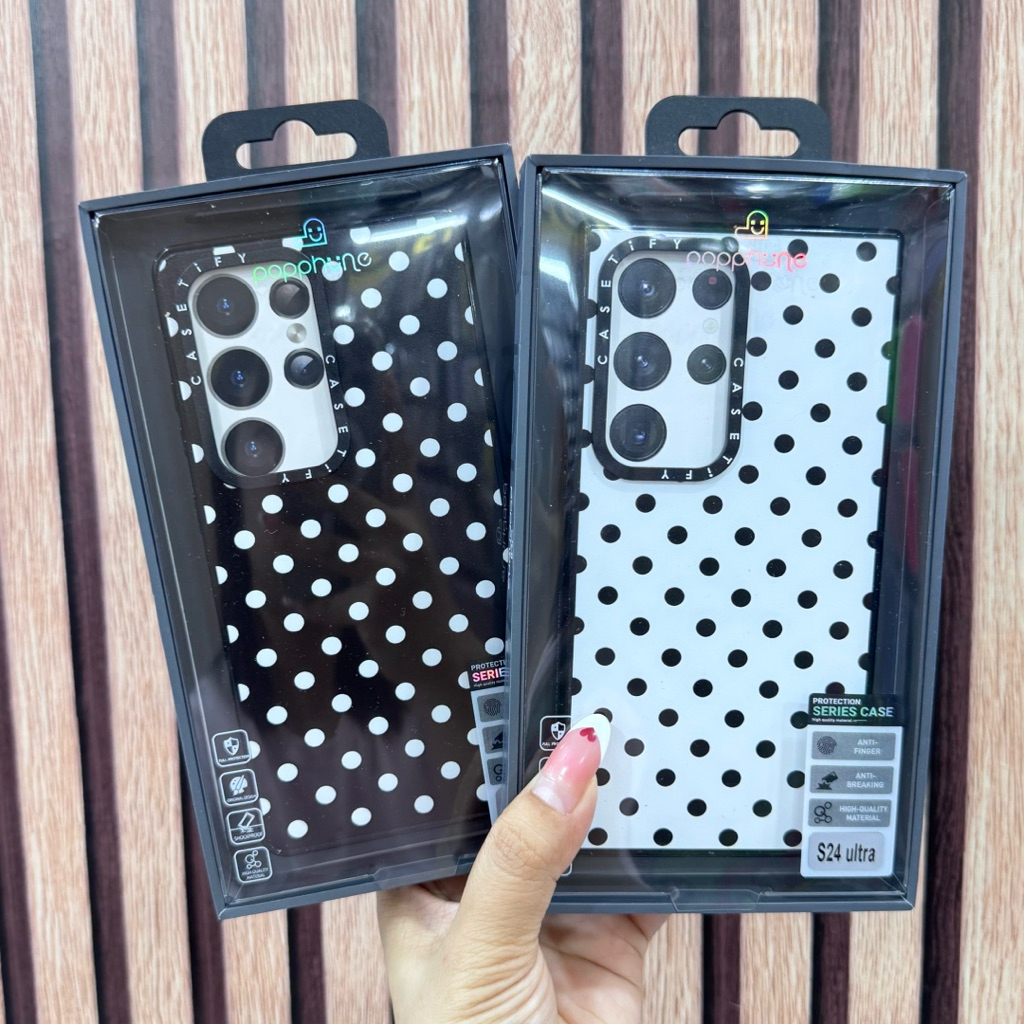 Popphone เคสTFลายจุดสําหรับ Samsung Galaxy S26 Ultra S24 UItra S25UItraเคสโทรศัพท์กันกระแทกฝาครอบป้อ