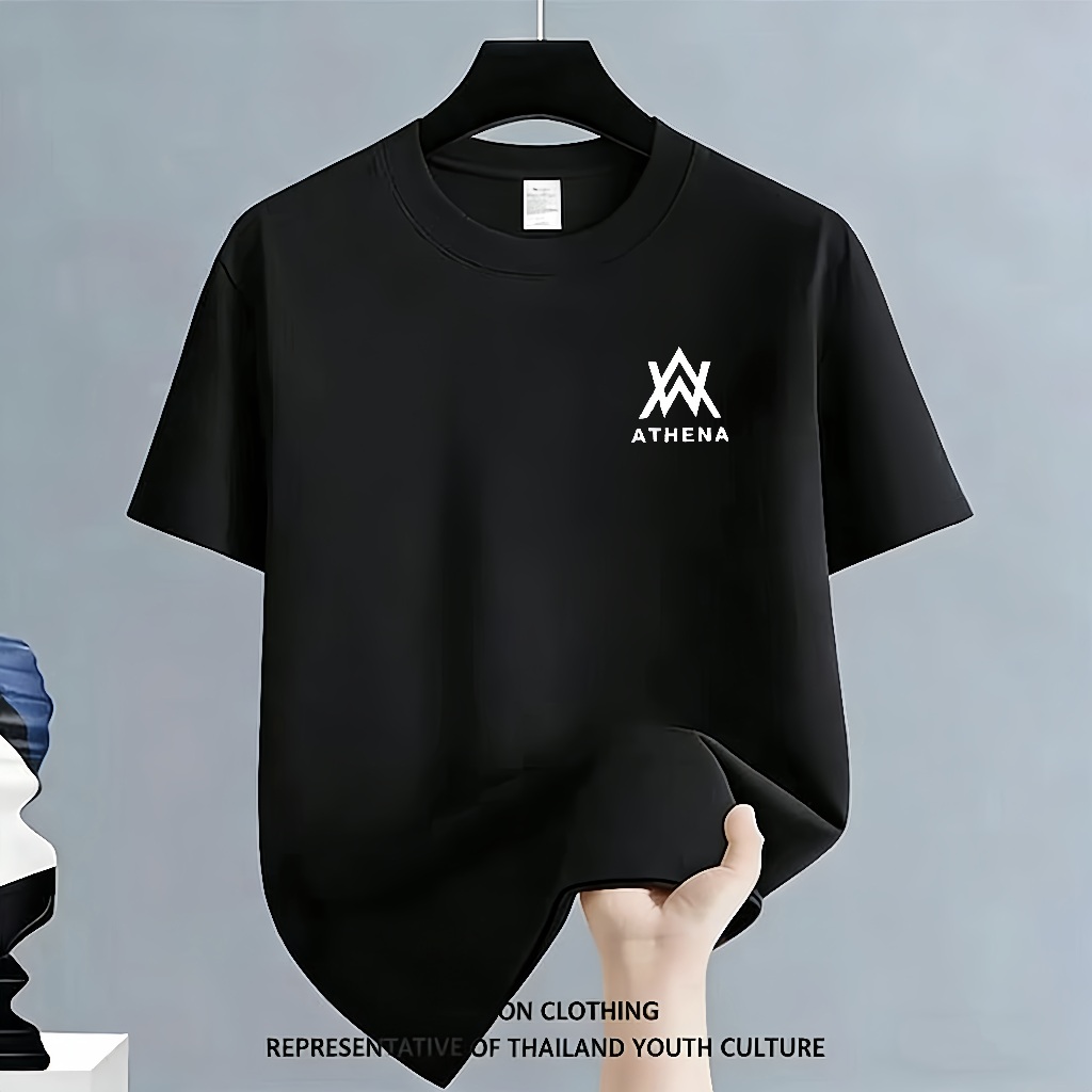cod*เสื้อยืดผ้าเนื้อระบายอากาศ ดีไซน์ทันสมัย ​​พิมพ์ลายสวยงาม เหมาะสำหรับทั้งชายและหญิง ราคาไม่แพง