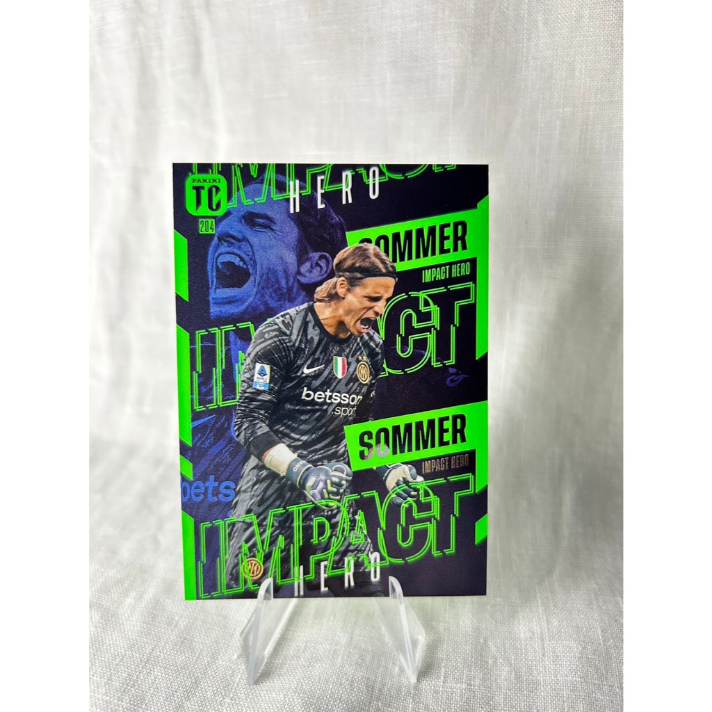 Sommer Switzerland Inter Milan Panini Top Class 2025 Impact Hero การ์ดฟุตบอล Rare ของแท้ พร้อมส่ง