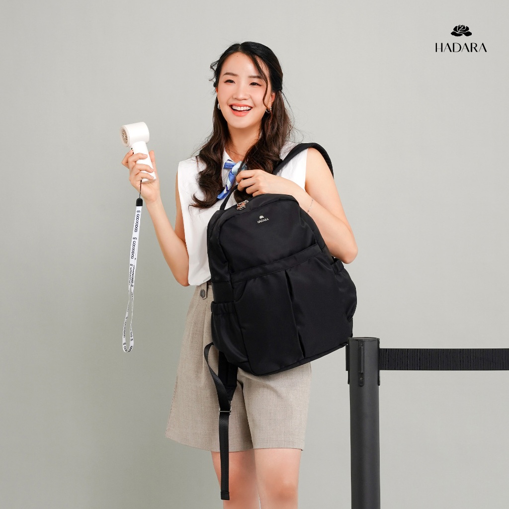 Hadara Moment Series No.30 กระเป๋าเป้ สามารถใส่ Notebook 15” ผ้า Deluxe Nylon กันน้ำ น้ำหนักเบา รูปที่ 5