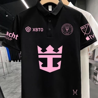 NEW Inter Miami CF ลิโอเมสซี่ เสื้อโปโลสำหรับผู้ใหญ่/Messi's number 10 jersey/Leo Messi Polo shirt/MLS football team