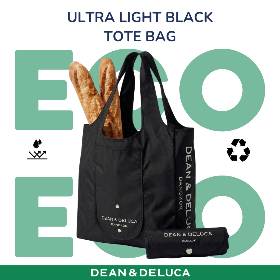 D&D BANGKOK ULTRA LIGHT BLACK TOTE BAG