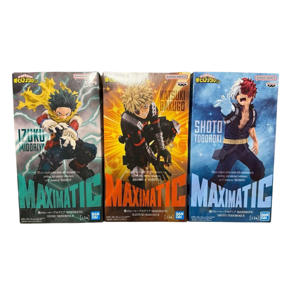 Banpresto My Hero Academia MAXIMATIC IZUKU MIDORIYA Ⅱ KATSUKI BAKUGO Ⅱ SHOTO TODOROKI Ⅱ Figure Japan