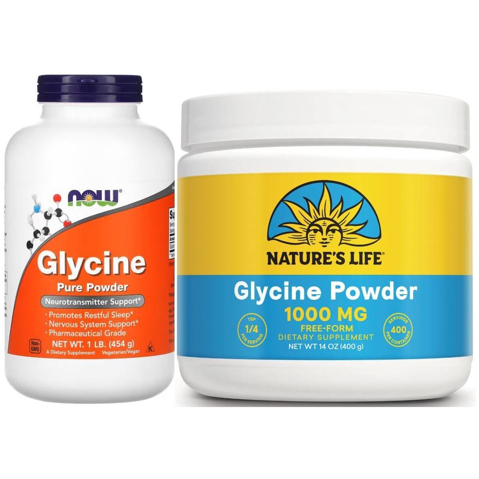 (พร้อมส่ง) NOW Foods / Nature's Life Glycine Pure Powder. ไกลซีน ผง