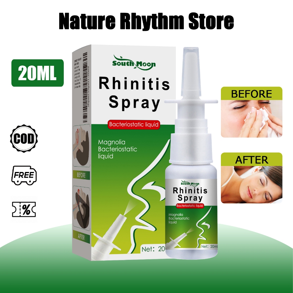 South Moon สเปรย์ฉีดจมูก ภูมิแพ้ คัดจมูก หายใจไม่ออก แก้ไขปัญหาจมูก สเปรย์จมูกกระปุก สเปรย์สมุนไพรฉีดพ่นจมูก Nasal spray