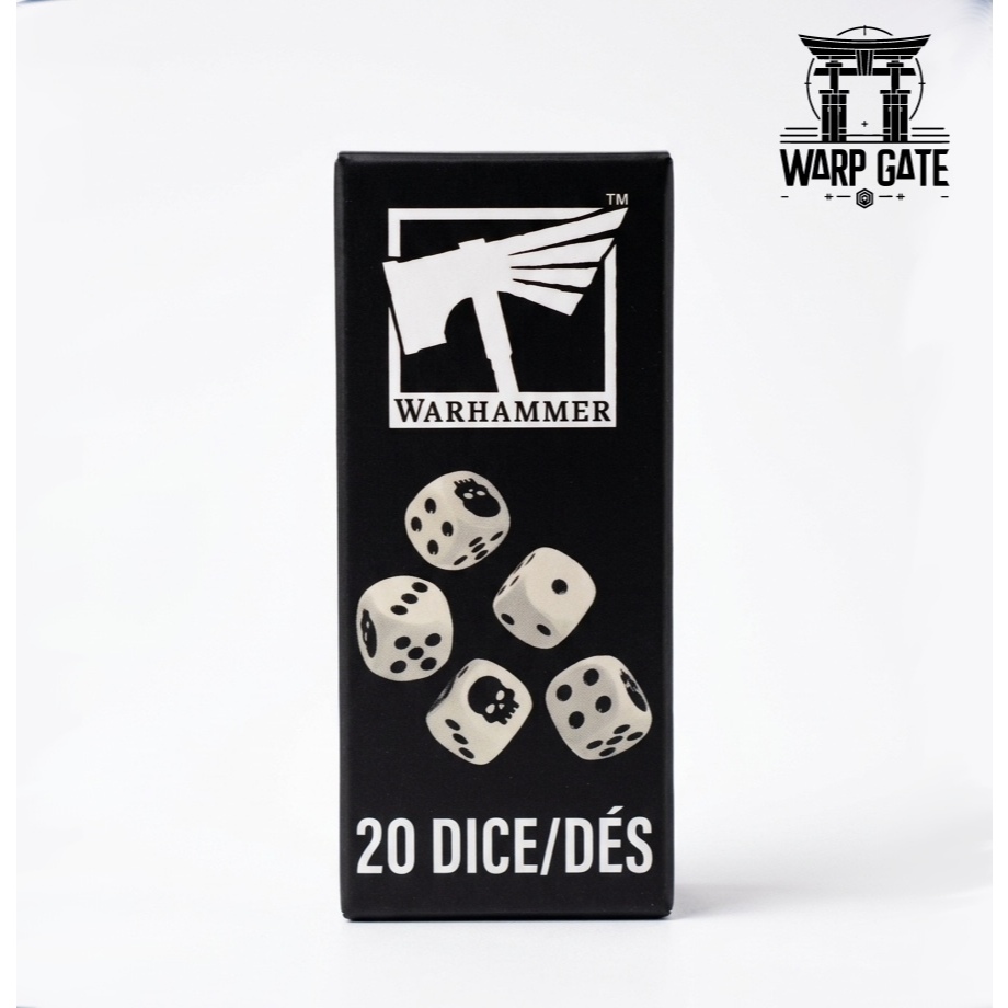 Warhammer Dice ลูกเต๋ารุ่นใหม่ New, CITADEL 12mm DICE SET 20 ลูก