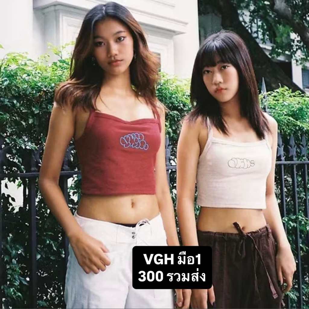 ส่งต่อ ครอปสายเดี่ยว VGH สีดำเทา มือ1