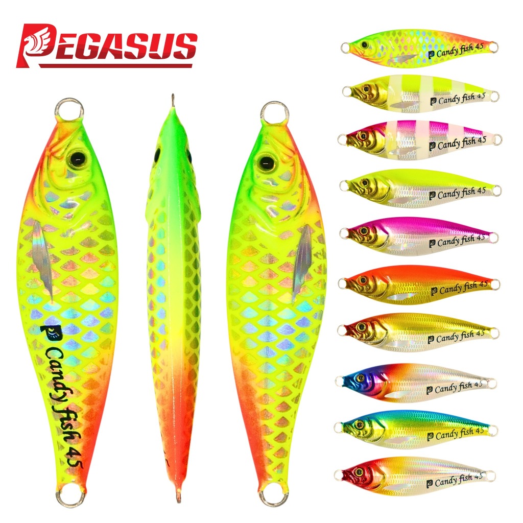 เหยื่อจิ๊ก เพกาซัส Pegssus รุ่น candy fish (แคนดี้ฟิช) ขนาด 25,35,45,60 กรัม