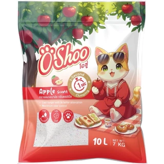 (1ถุง)Oshoo ทรายแมวเบนโทรไนท์ โอชู่ 10L x1ถุง