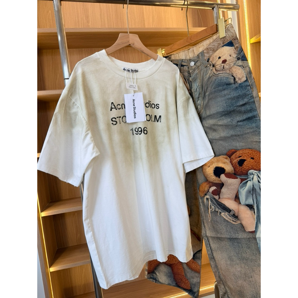 PP183 เสื้อยืด acn e stockholm ทรงโอเวอร์ไซซ์ effortless luxury