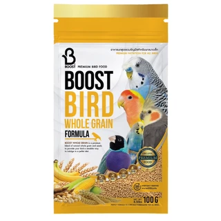 BOOST BIRD อาหารนกแก้ว สูตรพรีเมียม 100g.