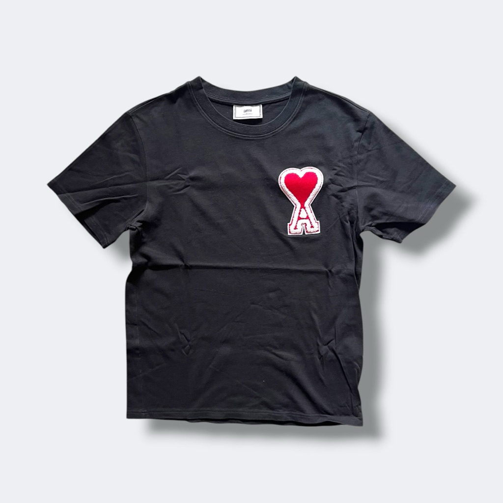 AMI PARIS ALEXANDER MATTIUSSI รุ่น AMI DE COEUR RED HEART T-SHIRT ไซส์ M