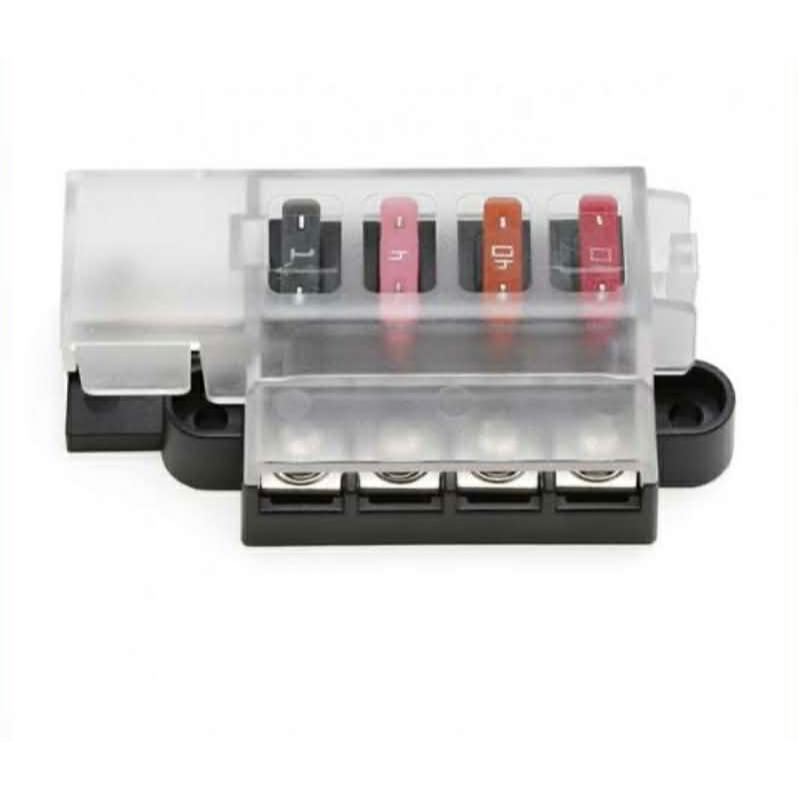กล่องฟิวส์ 4 ช่อง พร้อมไฟแสดงสถานะ LED (รวมฟิวส์)