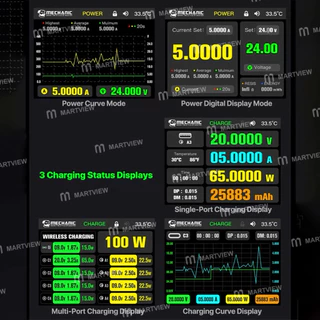 MECHANIC G-POWER 3in1GaN Multi-Port Charger 200W สําหรับ iPhone iPad พร้อมชาร์จไร้สาย 15W รองรับเครื่องมือชาร์จไร้สาย