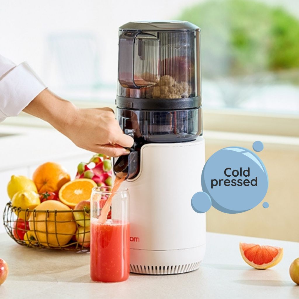 HUROM E50ST- Mushroom  เครื่องคั้นน้ำผลไม้แยกกากสกัดเย็น slow juicer อันดับ 1 จากเกาหลี